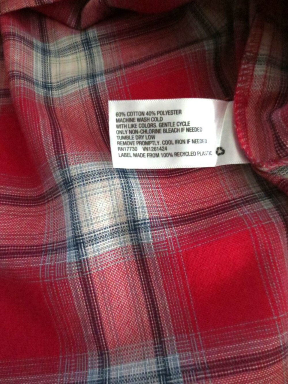 Classic Americana Red & White Plaid Button Front Short Sleeve Shirt Dress - Picture 11 of 15